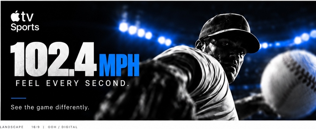 Baseball campaign creative, 102.4 MPH